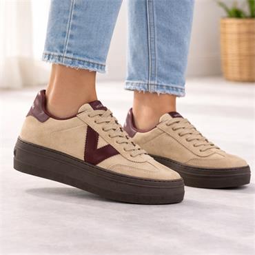 Victoria Barcelona Platform Suede - Beige